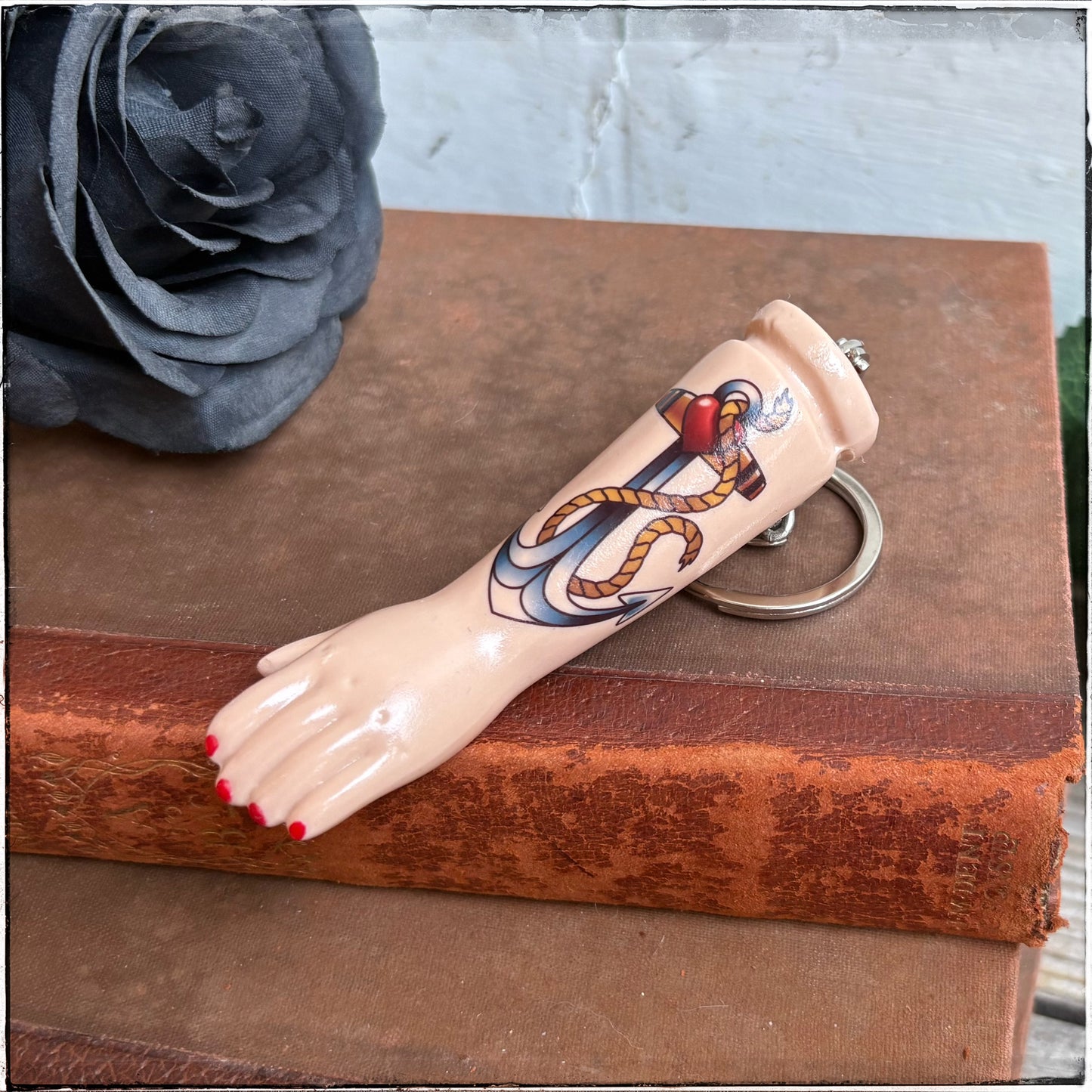 Doll Arm Key Ring - Rope & Anchor