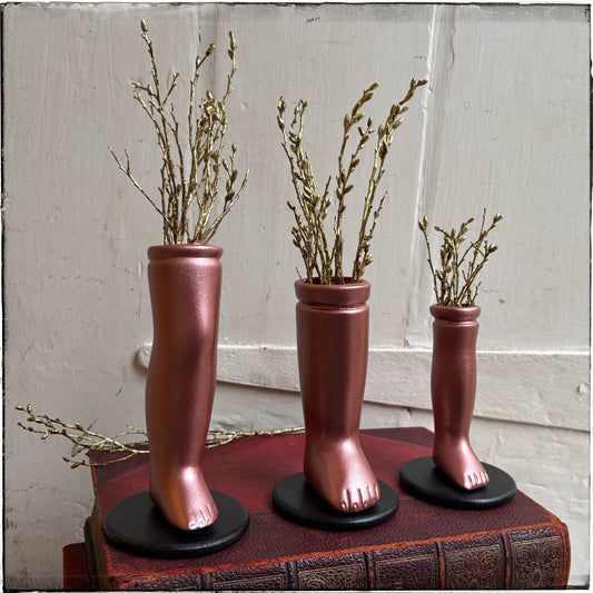 Large Doll Leg Vase - Rose Gold