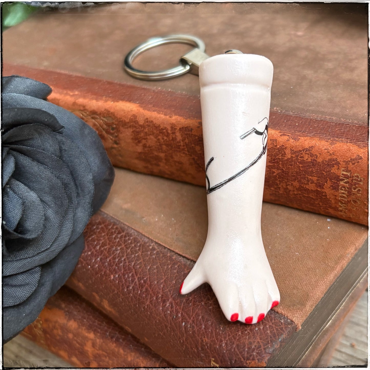 Doll Arm Key Ring - Safety-Pin
