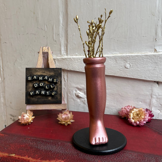 Small Doll Leg Vase - Rose Gold
