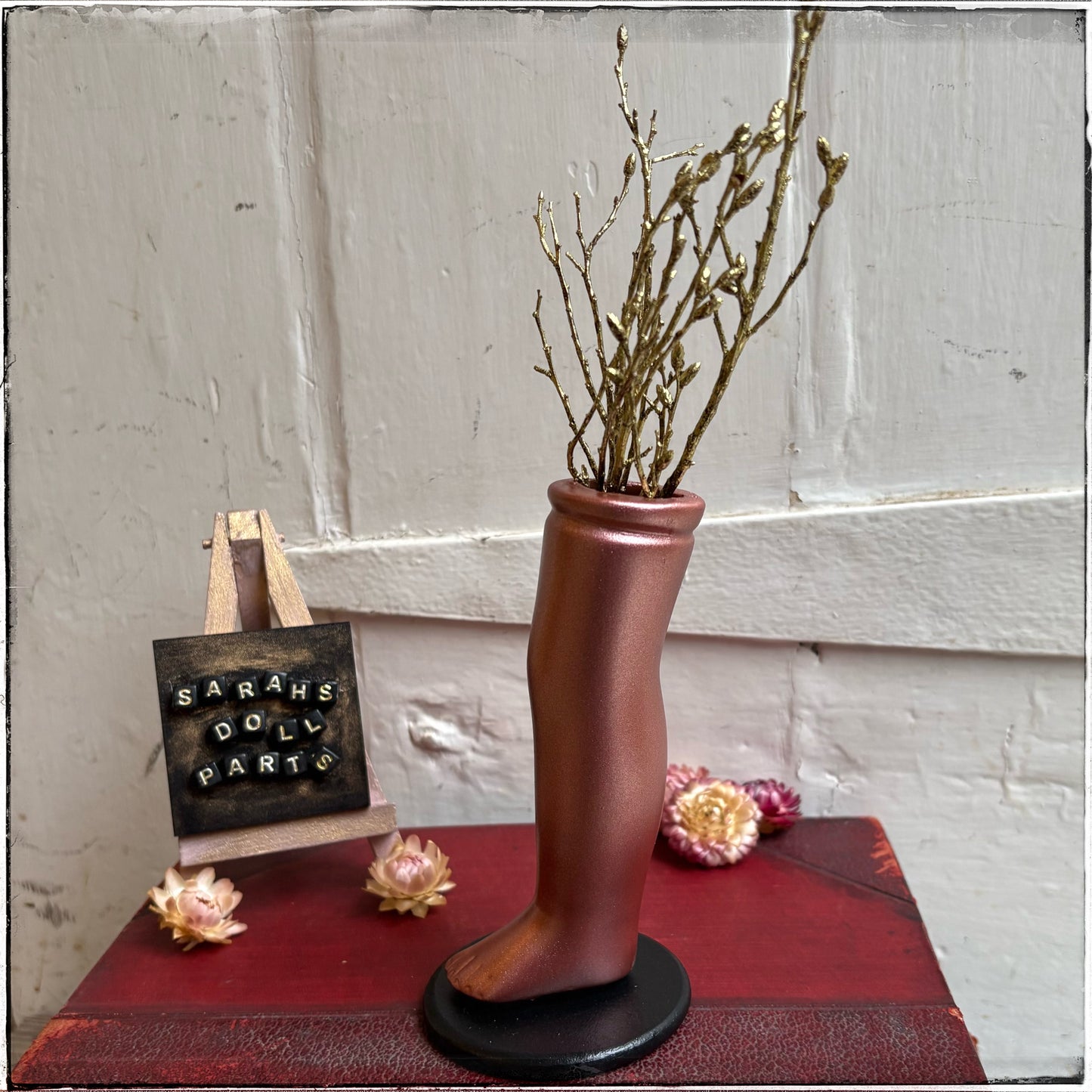 Large Doll Leg Vase - Rose Gold