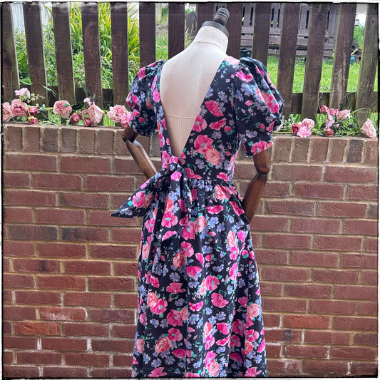 Laura Ashley Floral Open Back Maxi Dress