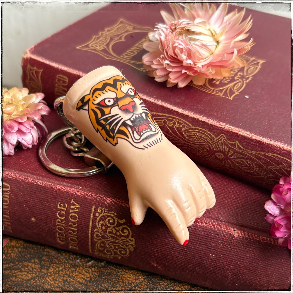 Porcelain Doll Arm Key Ring - Tiger