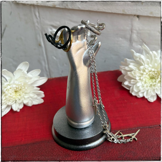 Medium Doll Arm Jewellery Holder -Silver
