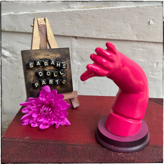 Large Doll Arm Jewellery Holder - Neon Pink