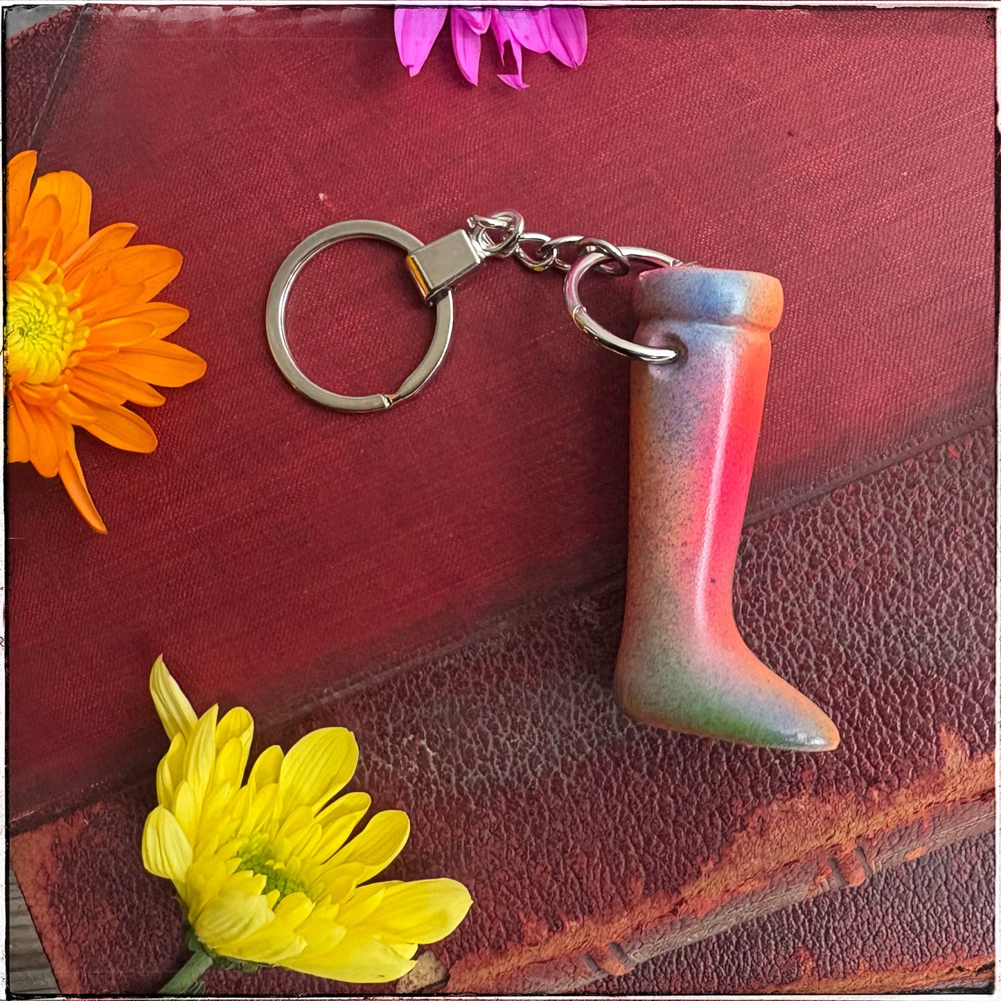 Doll Leg Key Ring - Sherbet Rainbows