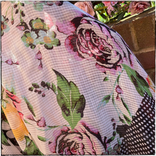 Next Lightweight Floral Spotty Scarf