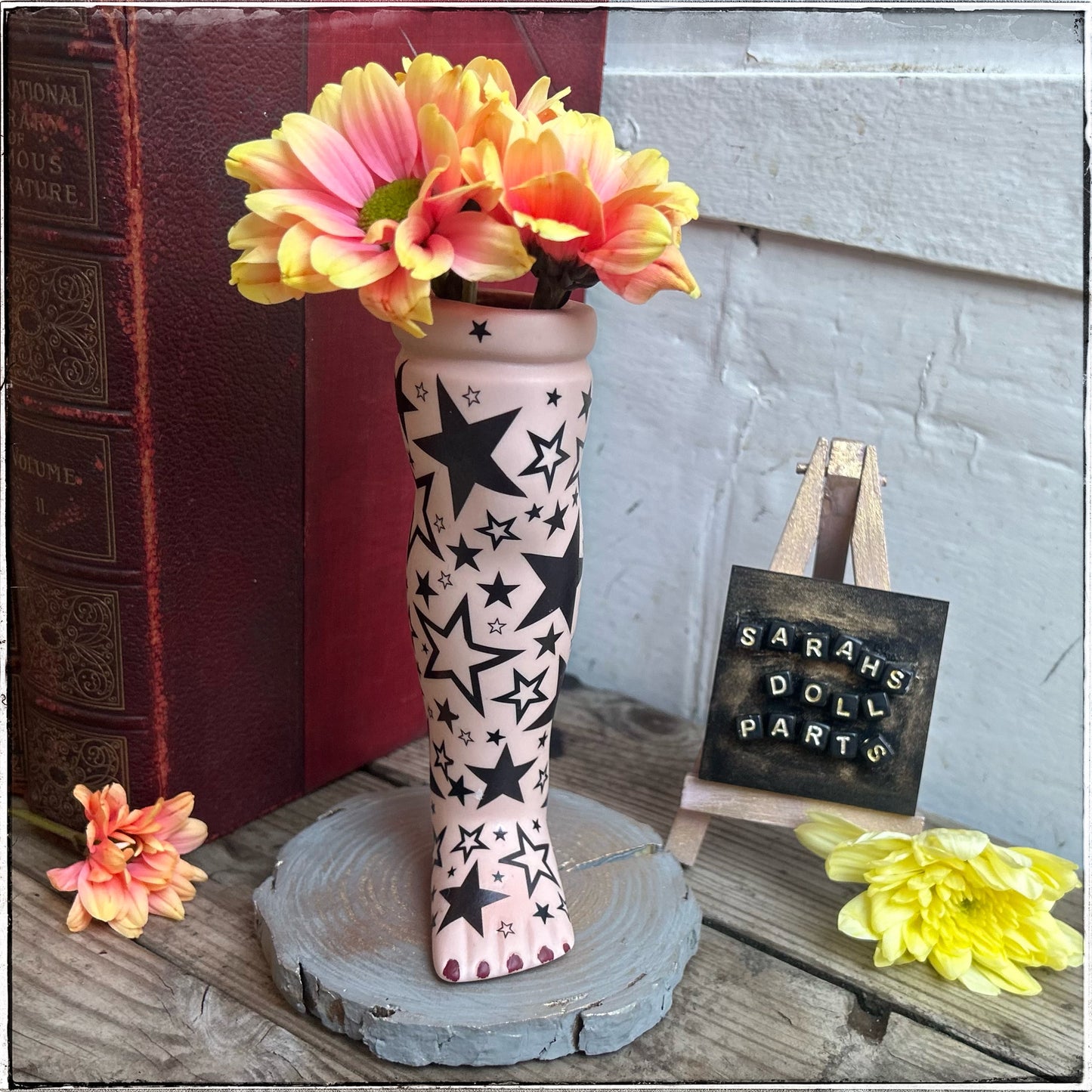 Doll Leg Vase - Stars