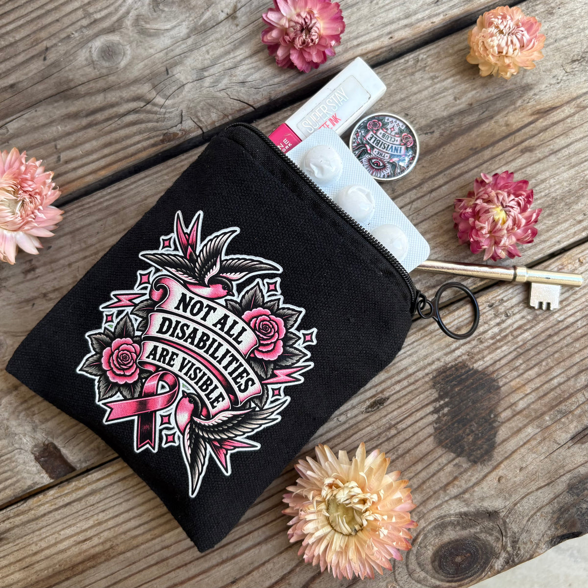 Cotton Purse - Not All Disabilities Are Visible