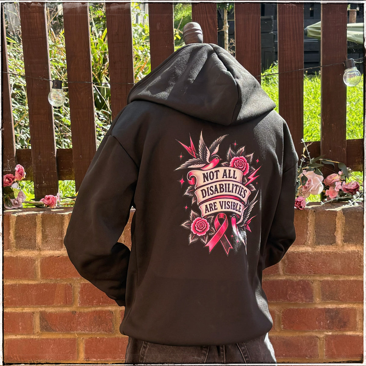 Black Hoody - Not All Disabilities Are Visible