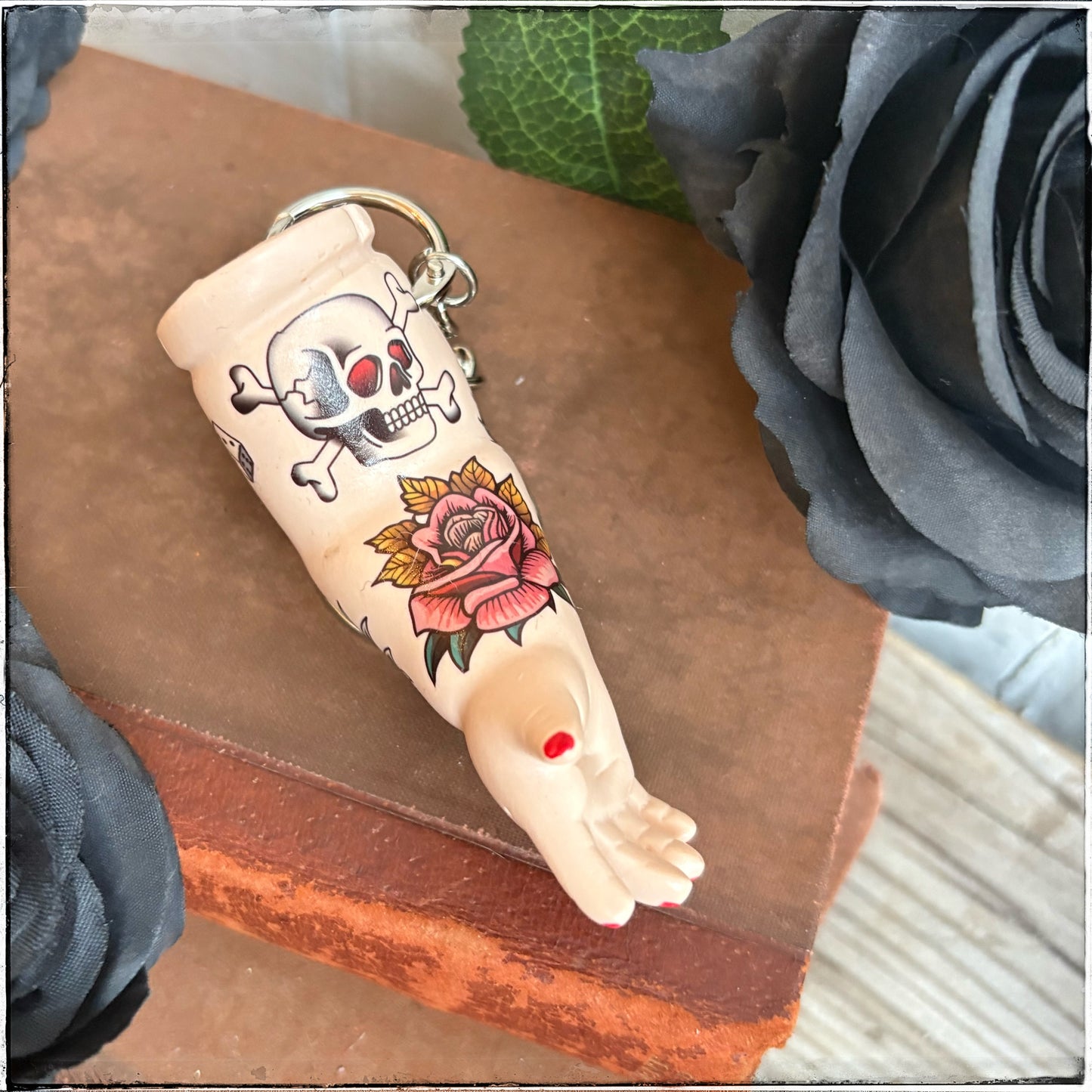Large Doll Arm Key Ring - LOVE