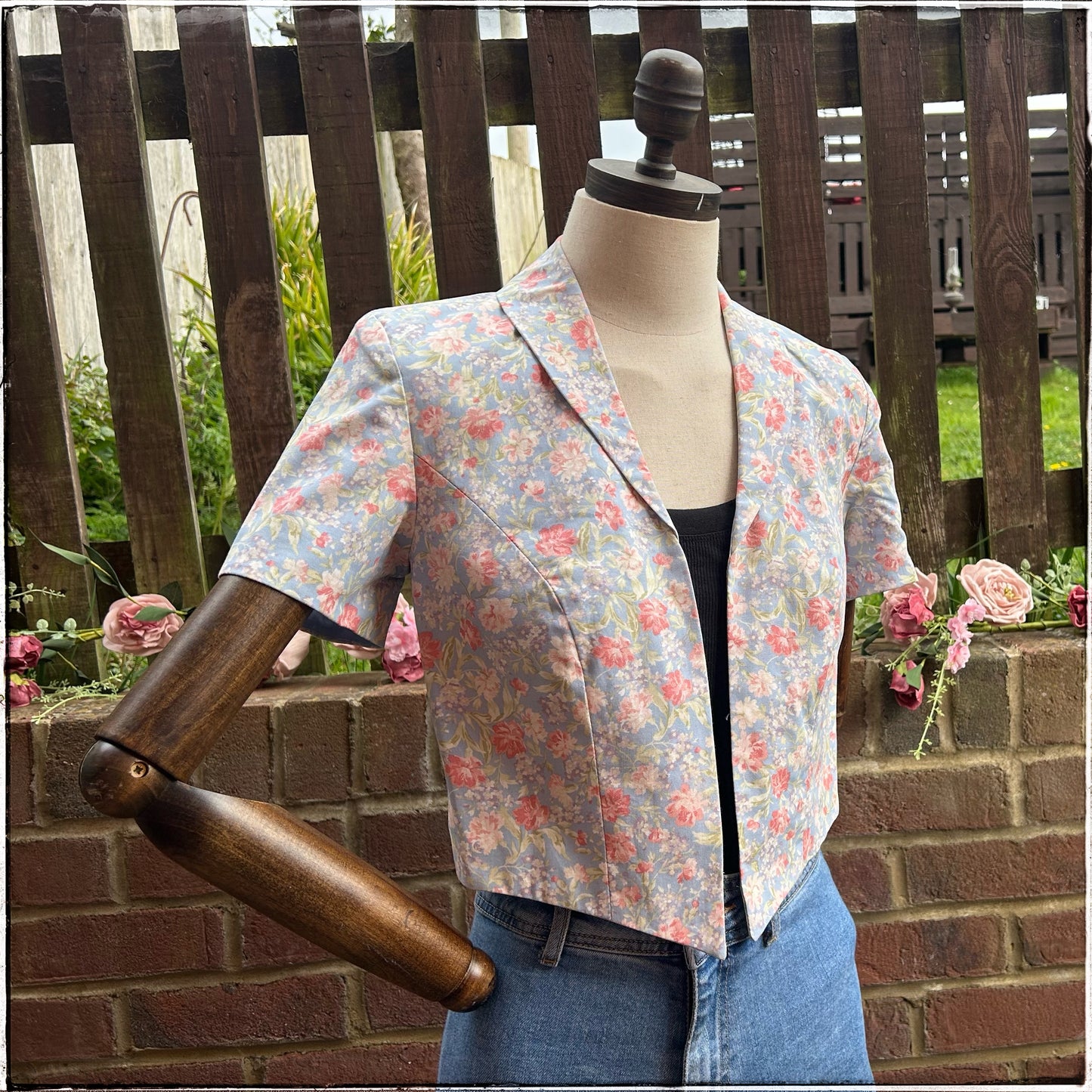 Vintage Laura Ashley Floral Bolero Jacket