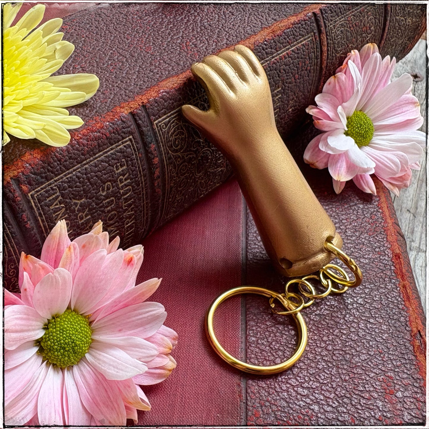 Doll Arm Key Ring - Gold