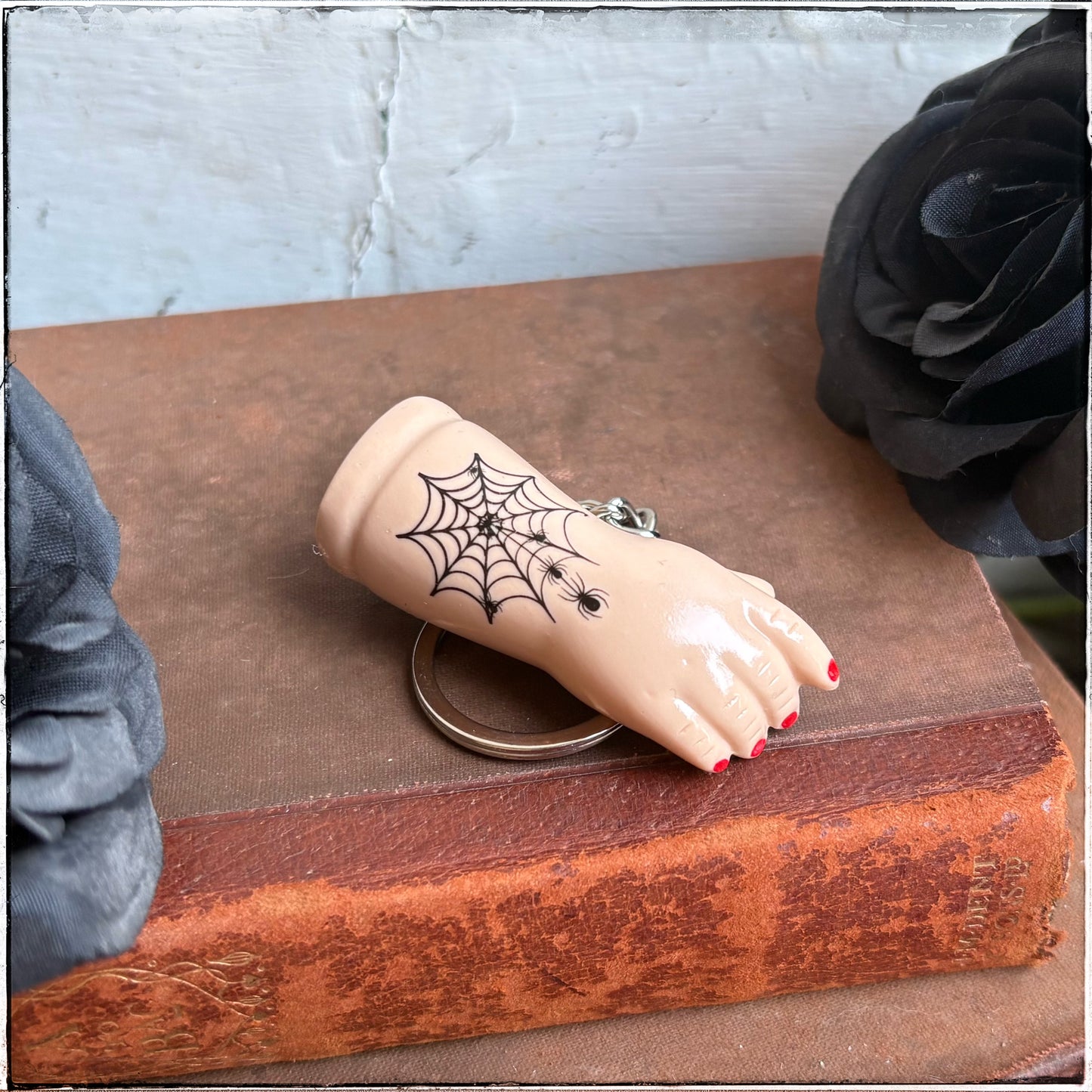 Doll Arm Key Ring - Spiderweb
