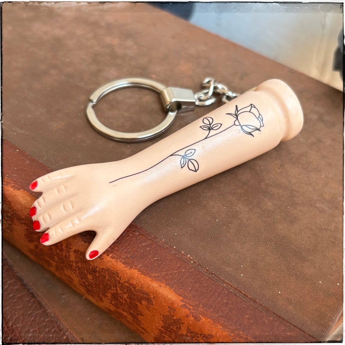 Doll Arm Key Ring - Rose