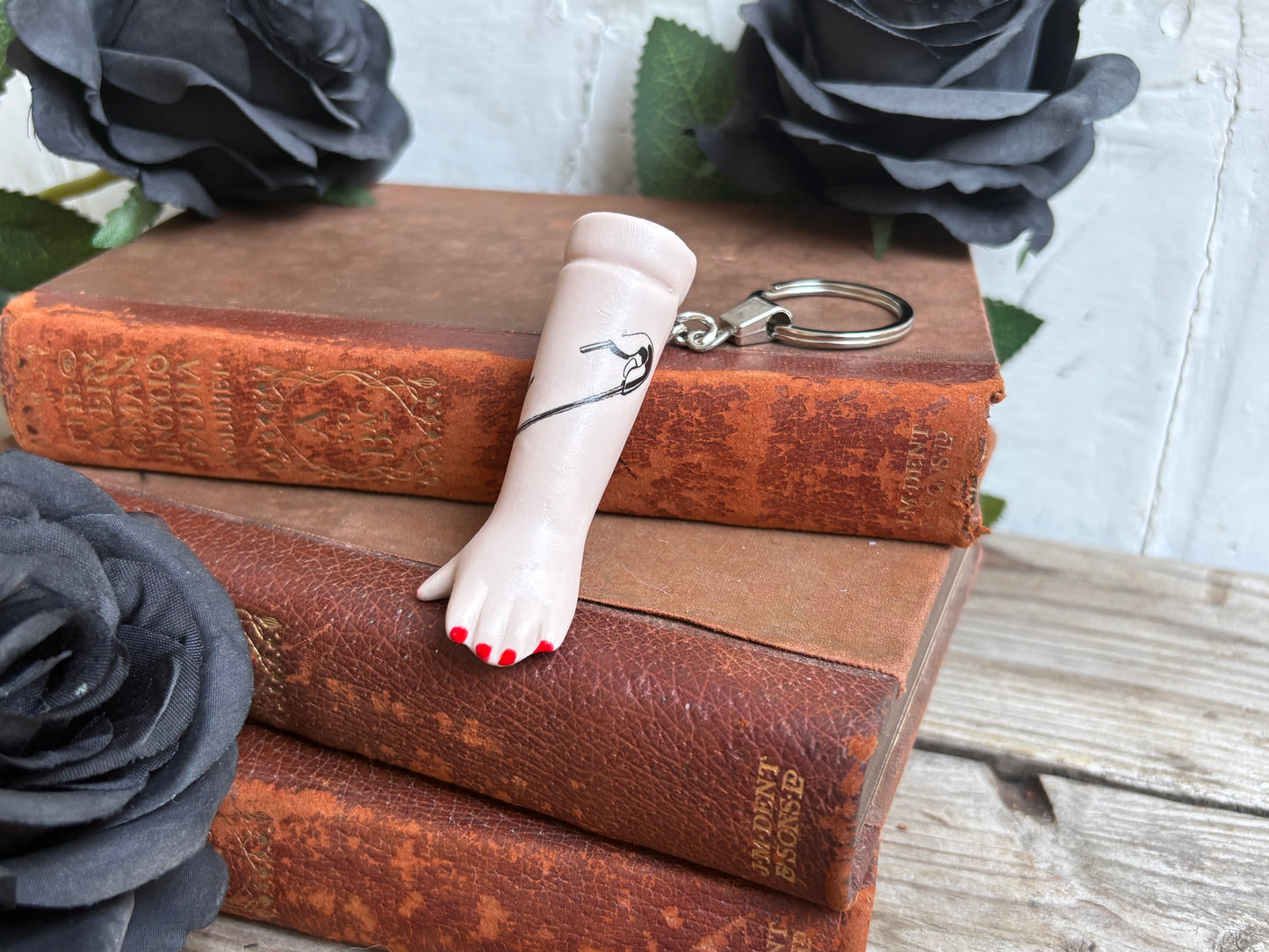 Doll Arm Key Ring - Safety-Pin
