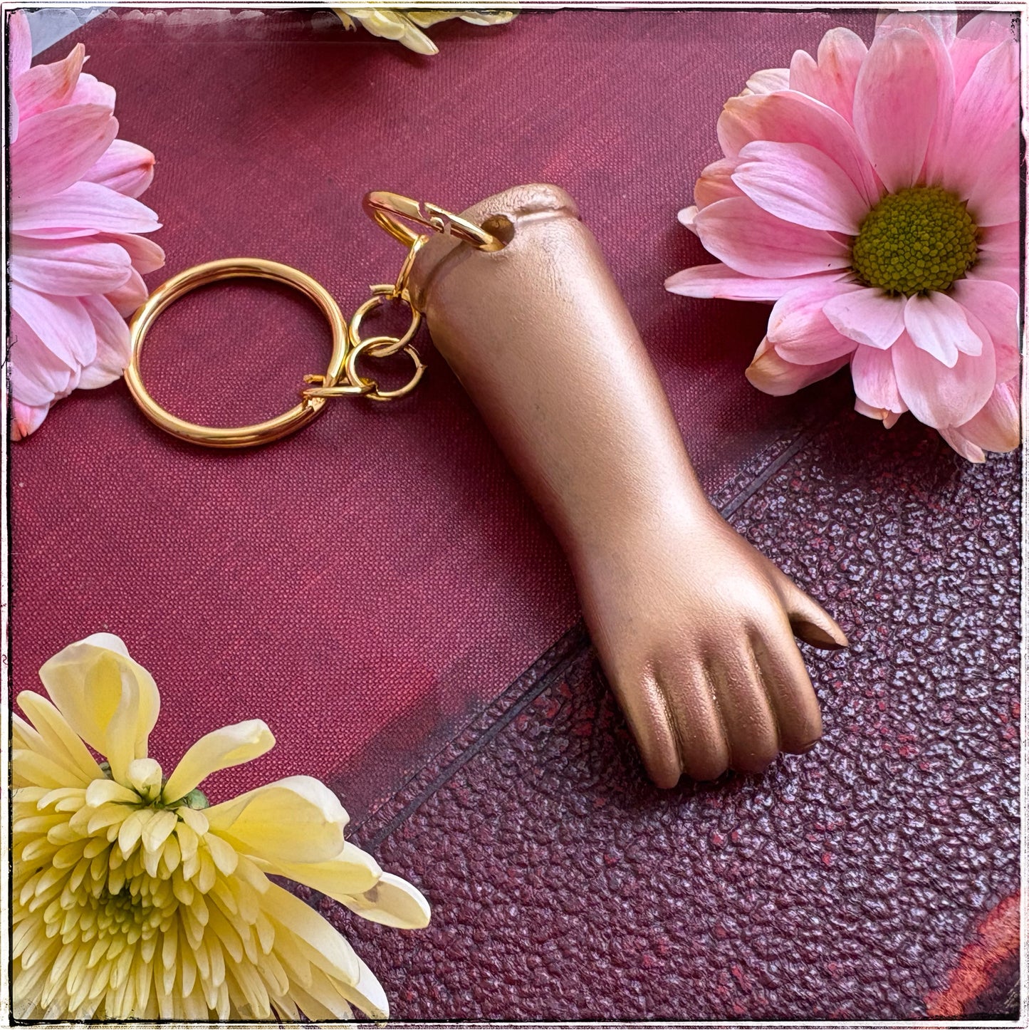 Doll Arm Key Ring - Gold