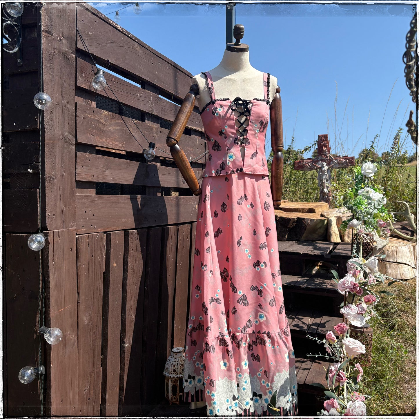 Vintage 70s 3 Piece Skirt Set