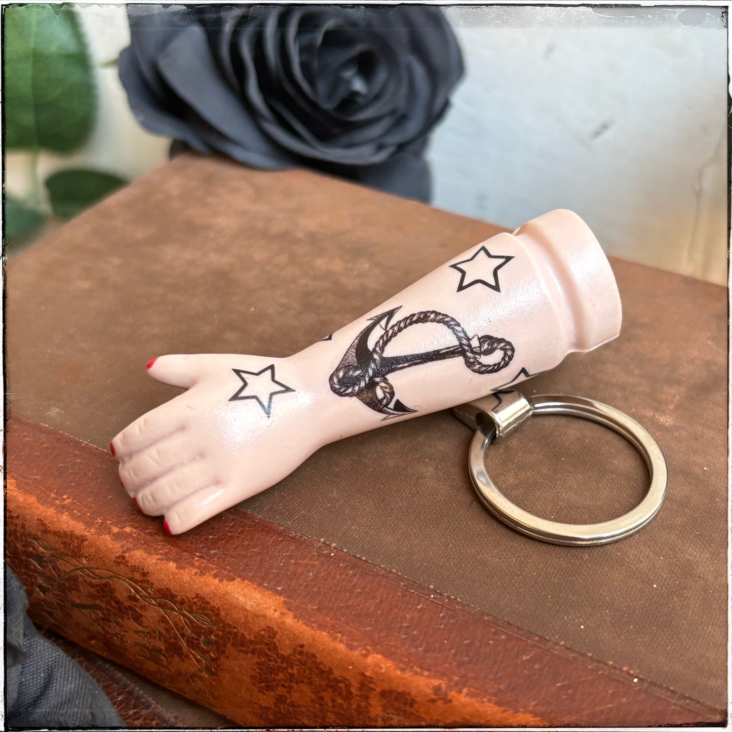 Doll Arm Key Ring - Anchor & Stars