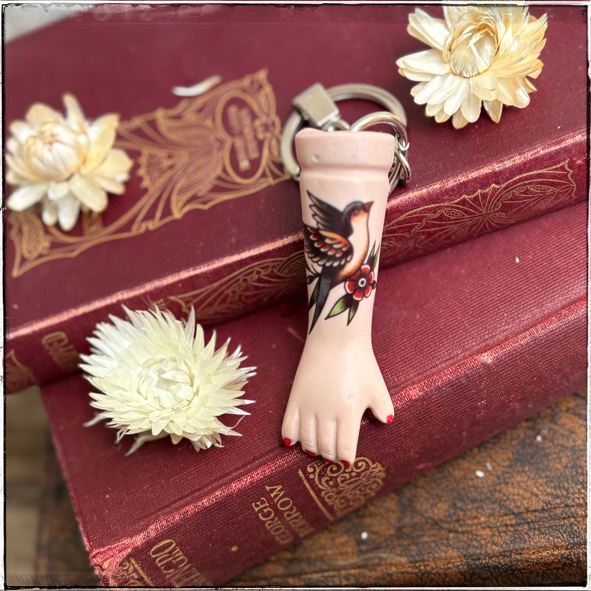 Porcelain Doll Arm Key Ring - Flight