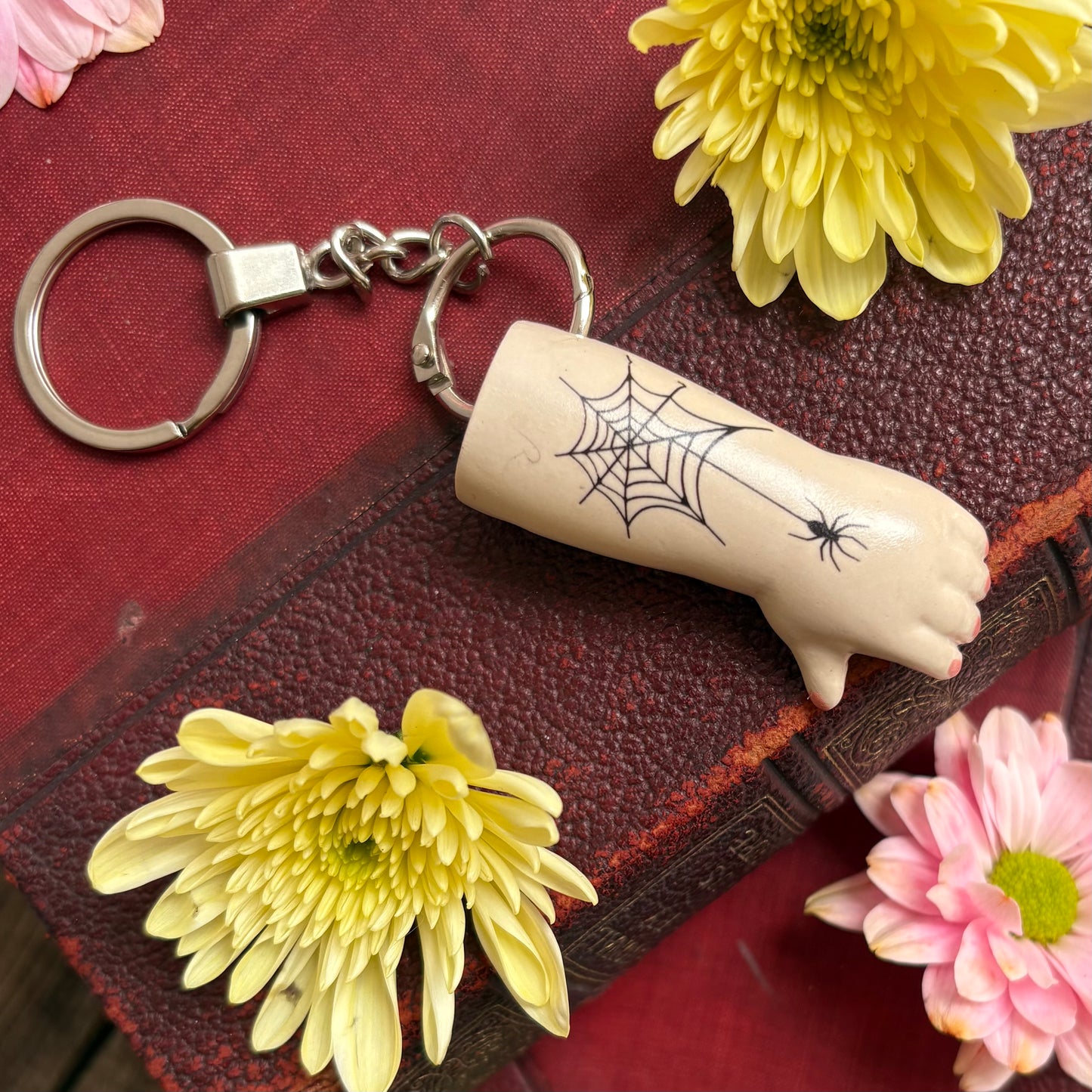 Doll Arm Key Ring - Spiderweb