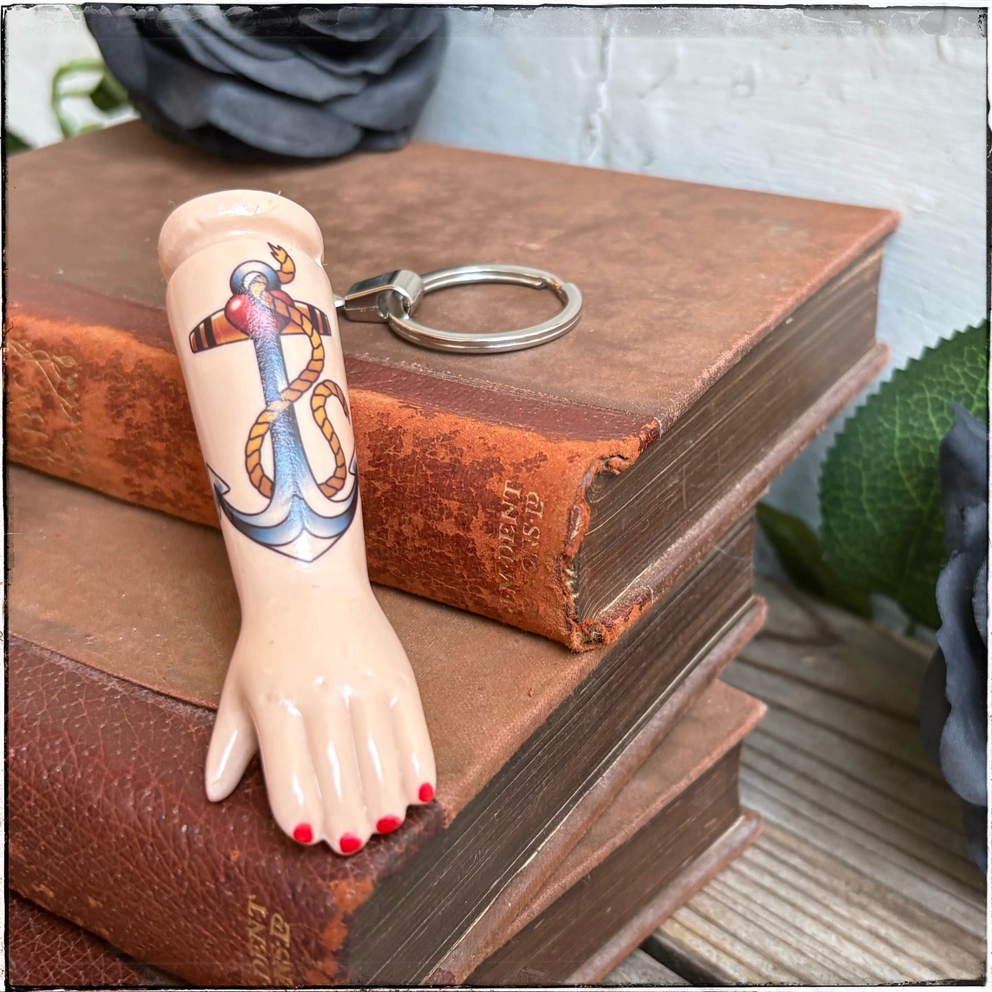 Doll Arm Key Ring - Rope & Anchor