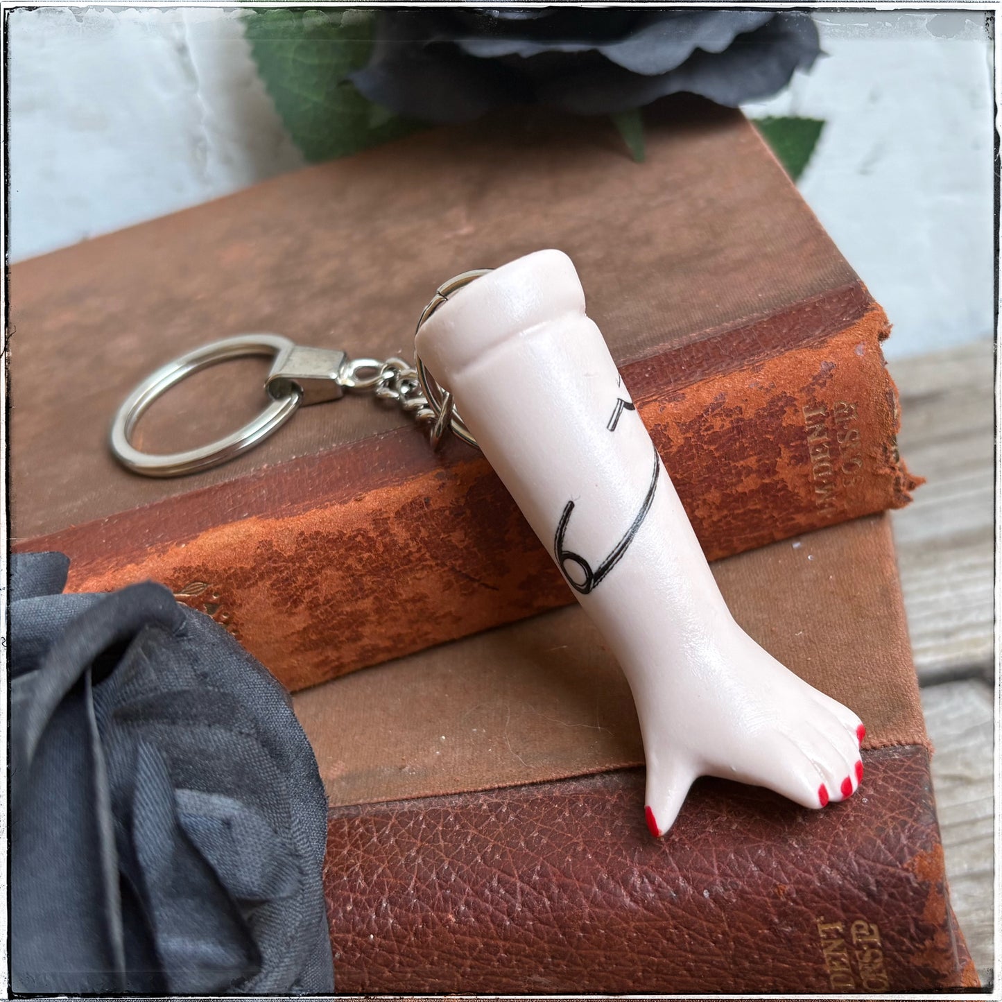 Doll Arm Key Ring - Safety-Pin