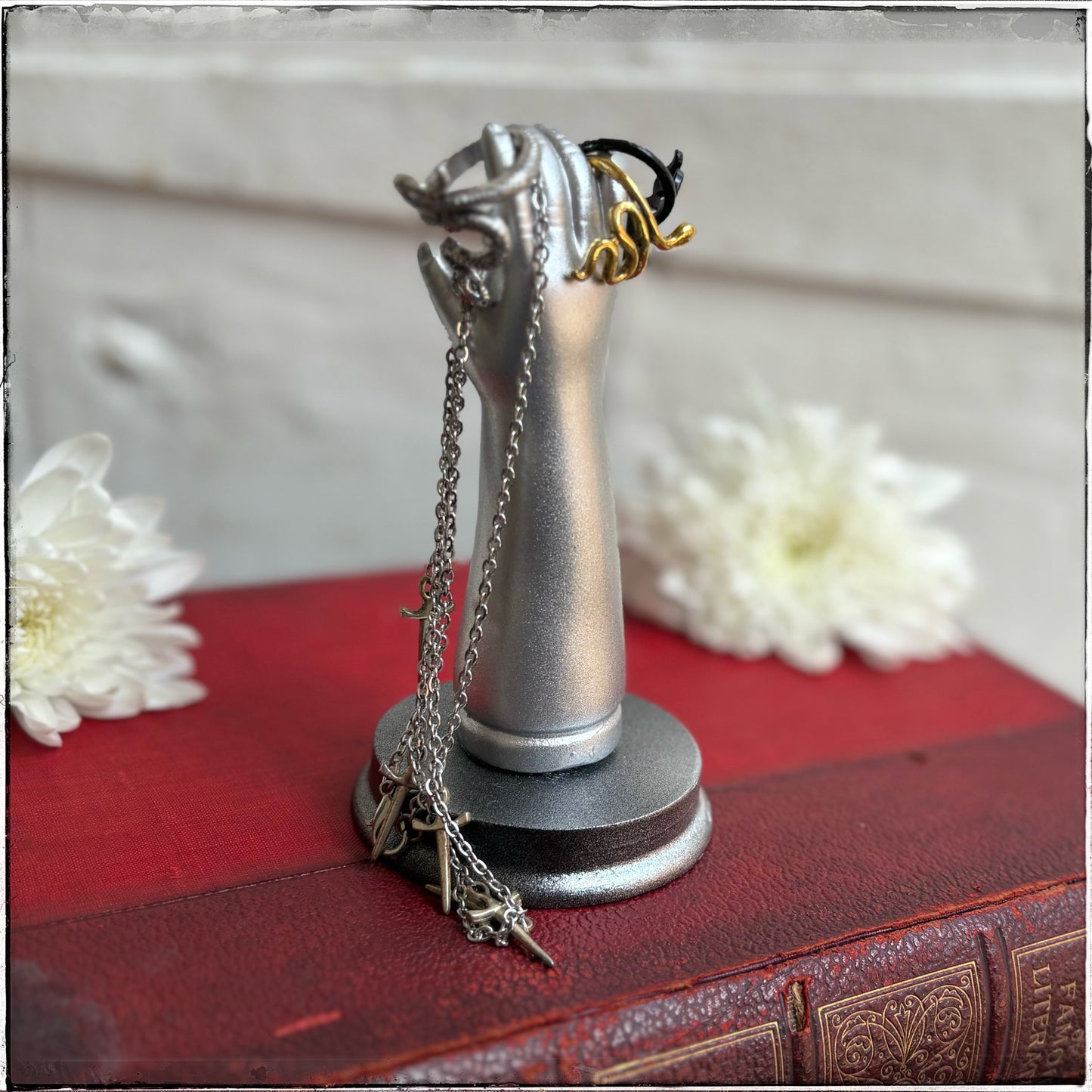 Medium Doll Arm Jewellery Holder -Silver
