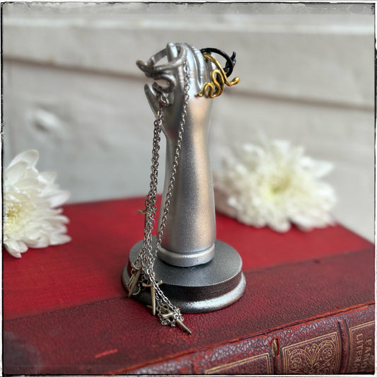 Medium Doll Arm Jewellery Holder -Silver