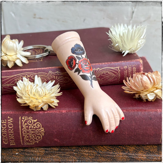 Porcelain Doll Arm Key Ring - Bouquet