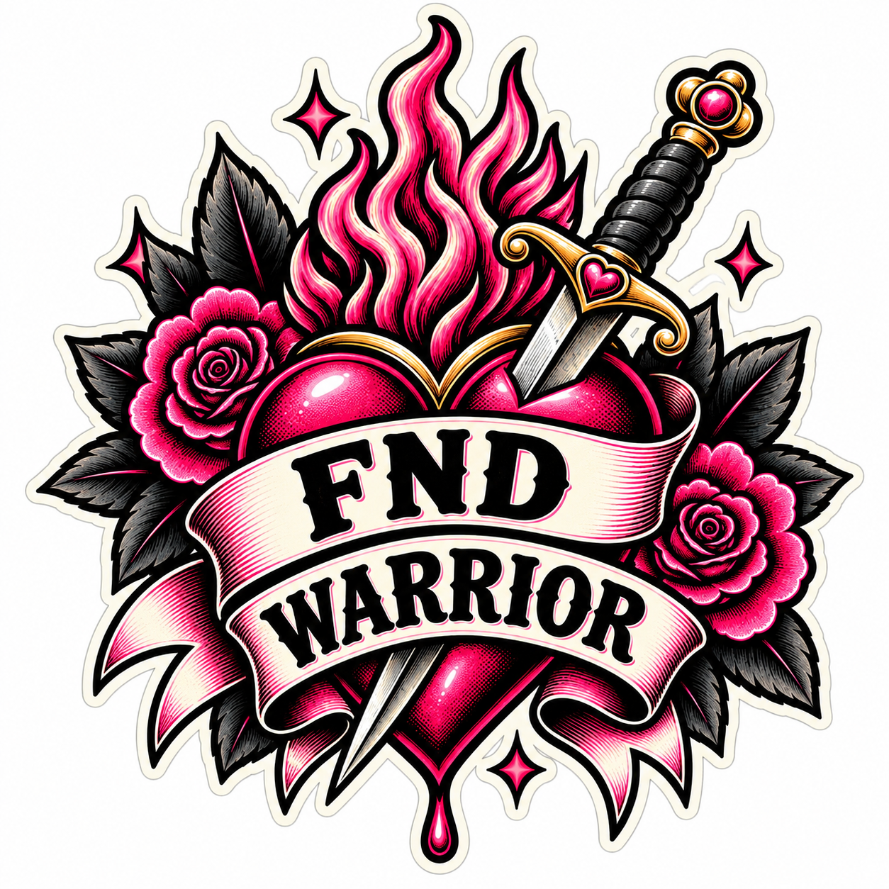 Pink Tee - FND Warrior