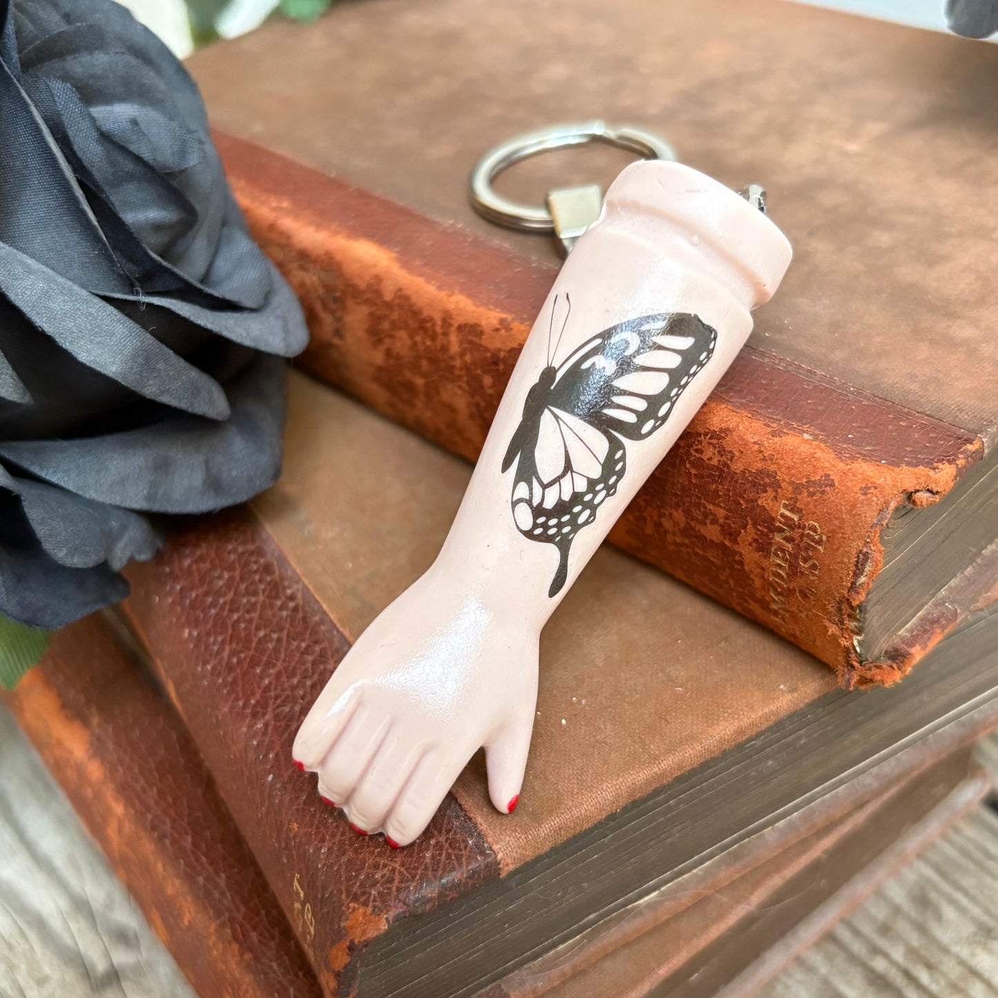 Doll Arm Key Ring - Butterfly