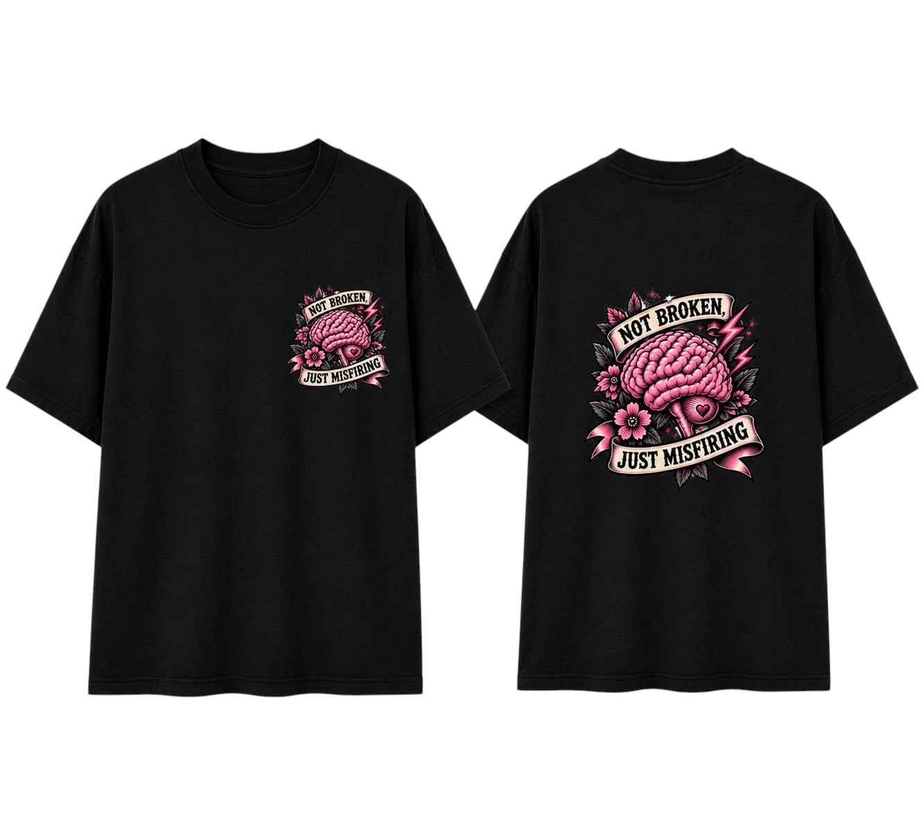 Black  Tee - Not Broken, Just Misfiring