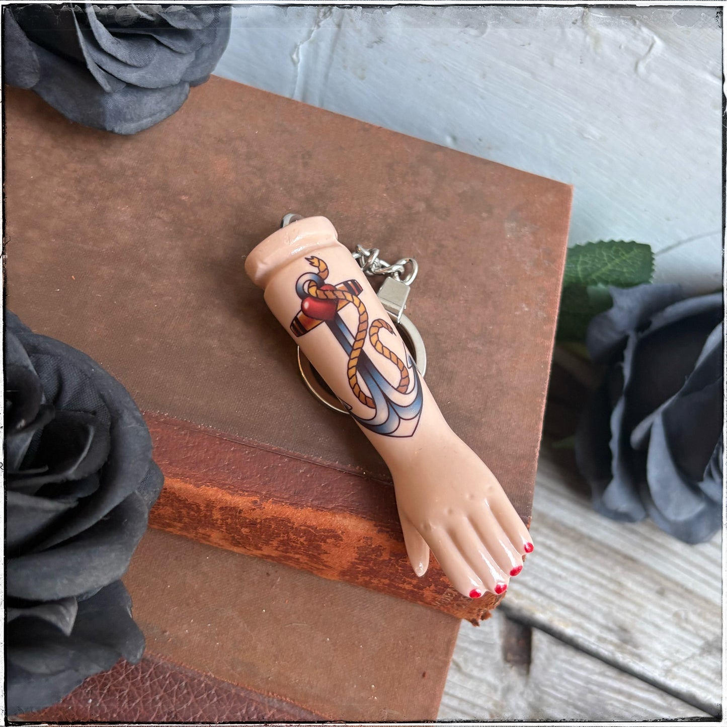 Doll Arm Key Ring - Rope & Anchor