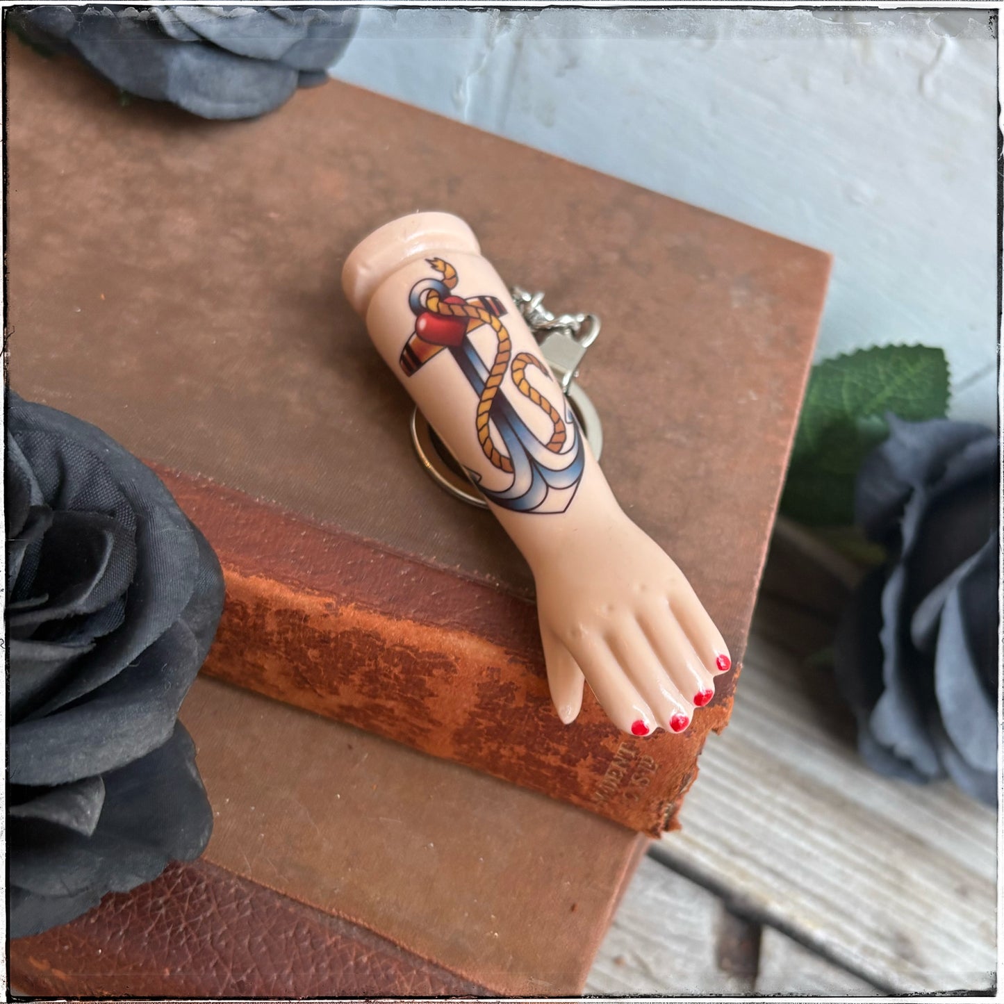 Doll Arm Key Ring - Rope & Anchor