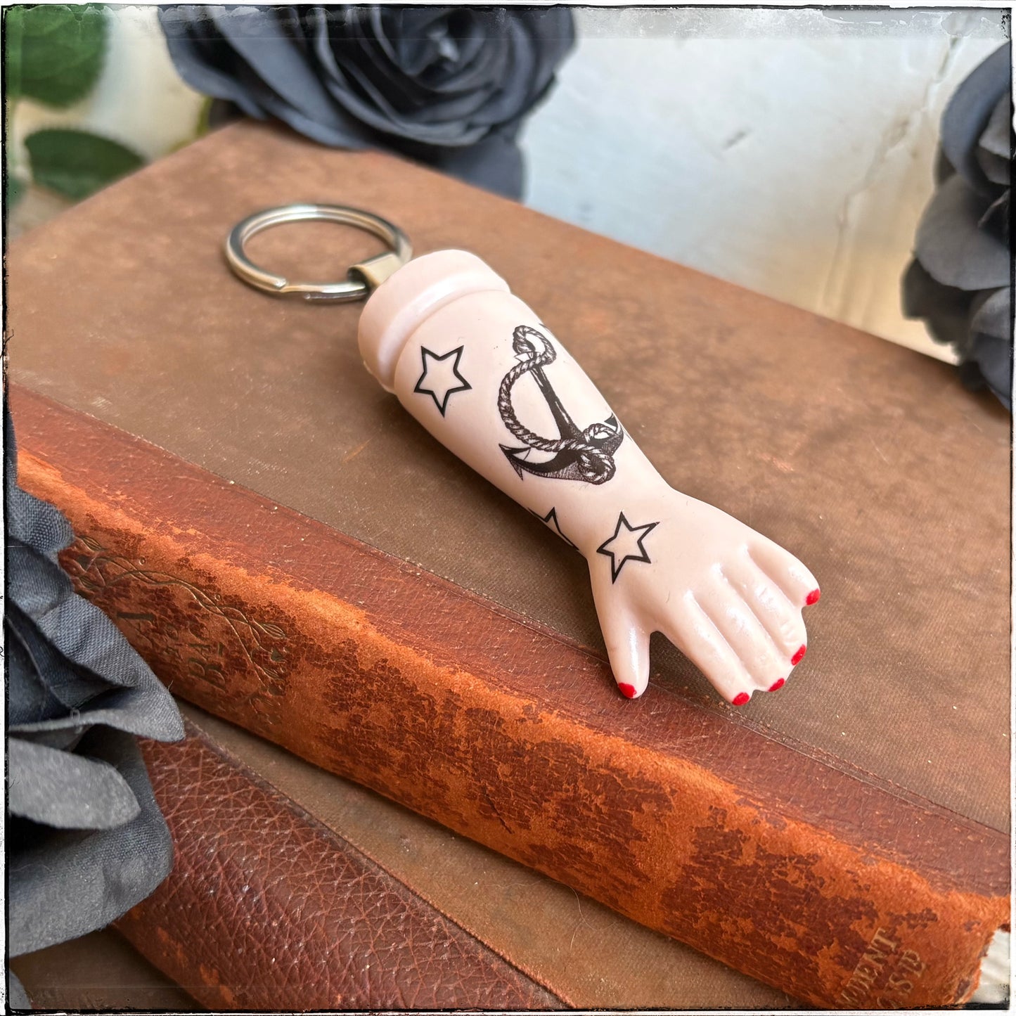Doll Arm Key Ring - Anchor & Stars