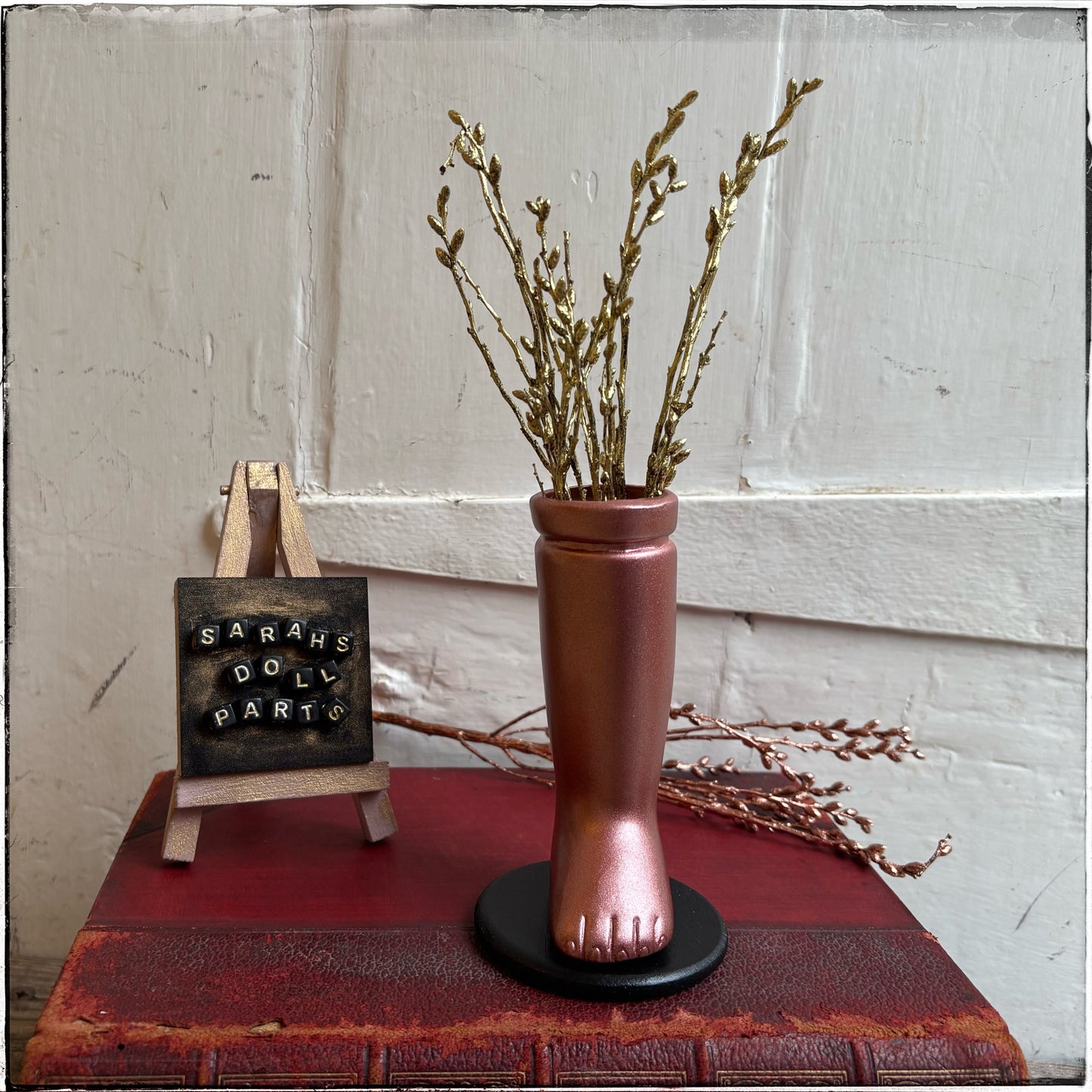 Medium Doll Leg Vase - Rose Gold