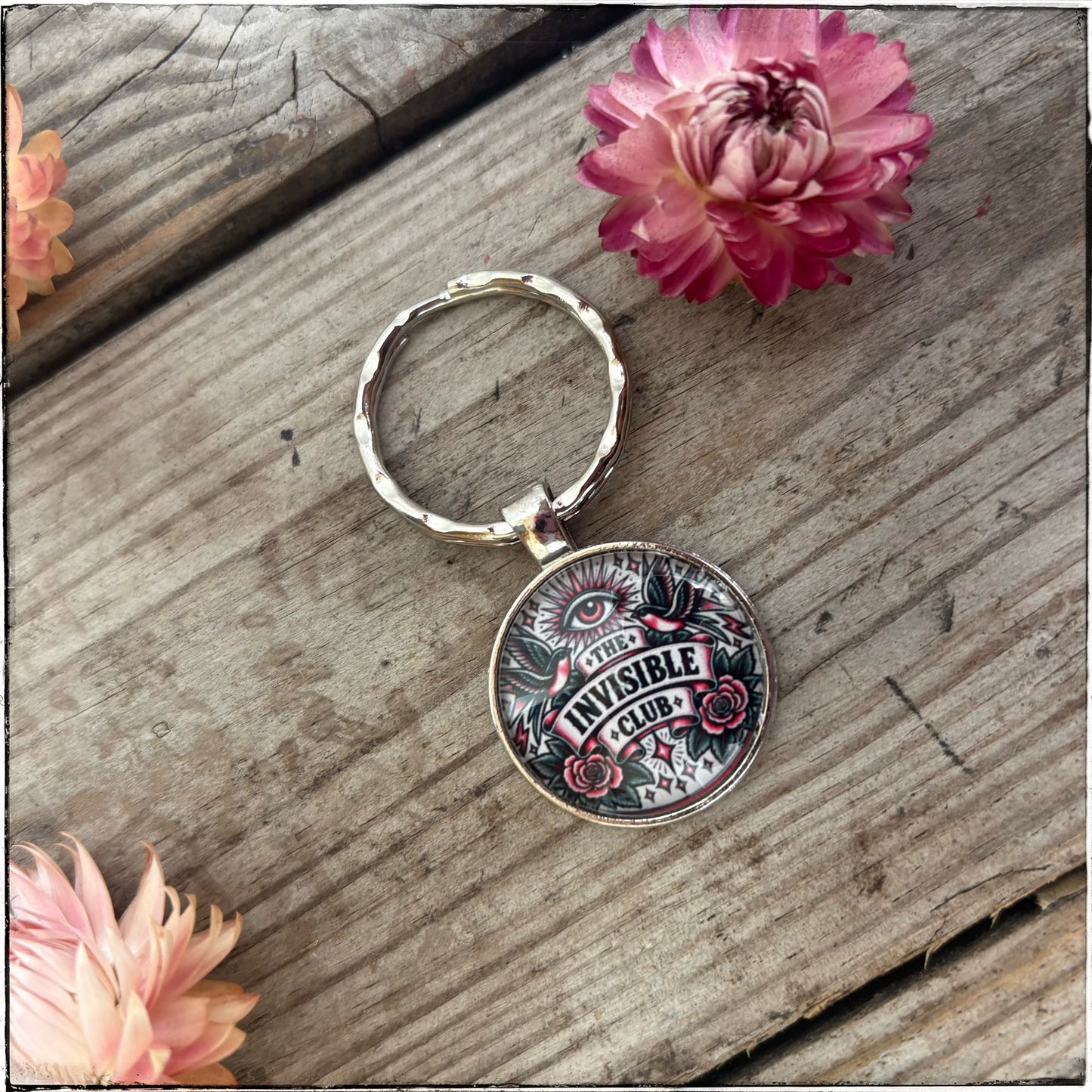 The Invisible Club Keyring