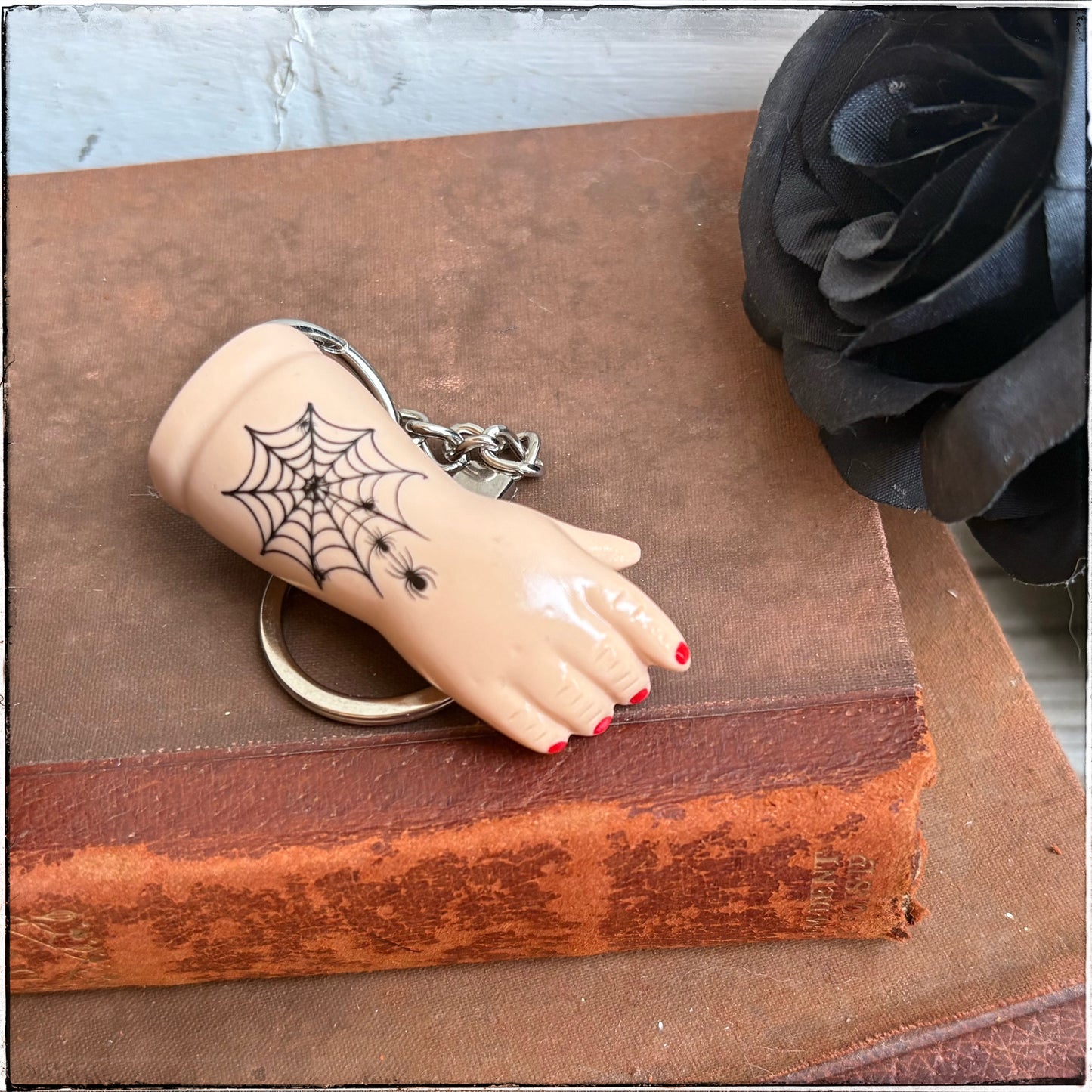 Doll Arm Key Ring - Spiderweb
