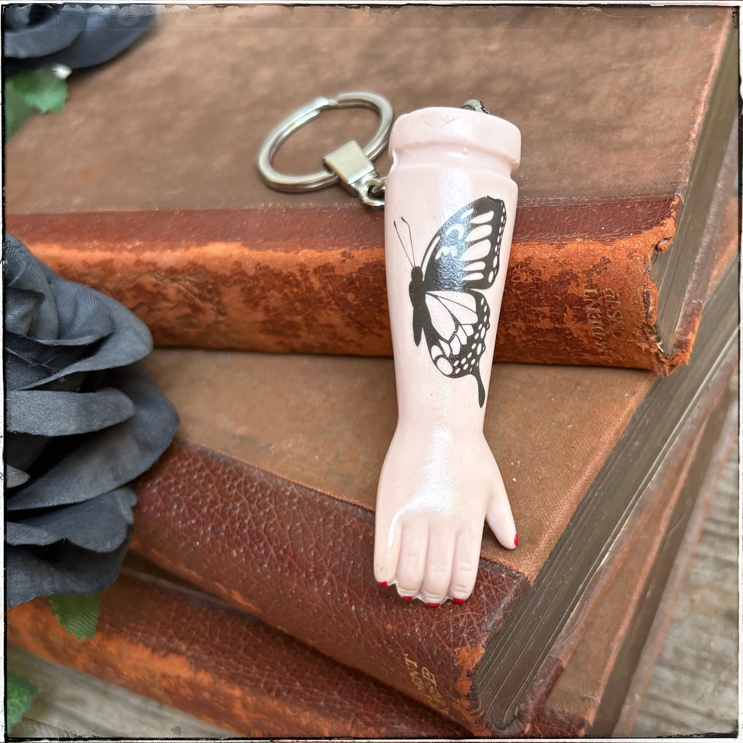 Doll Arm Key Ring - Butterfly