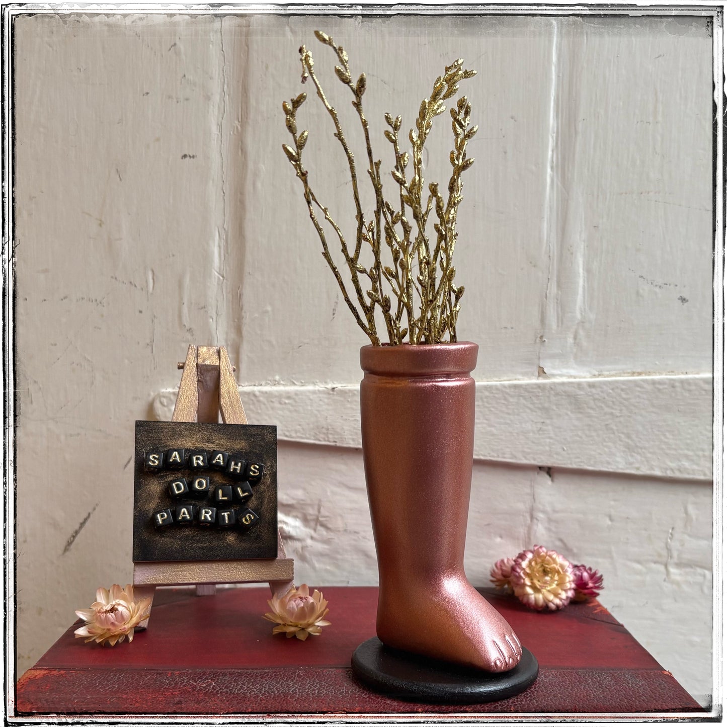Medium Doll Leg Vase - Rose Gold