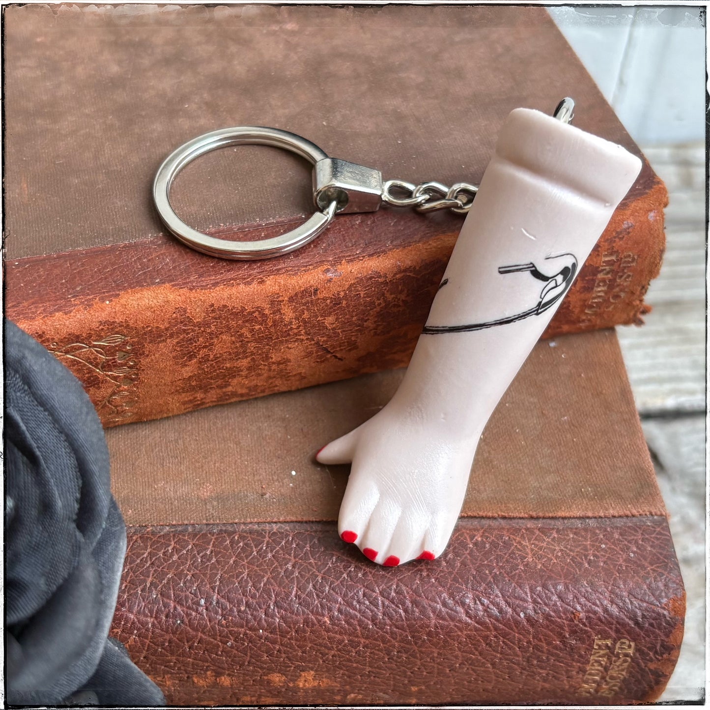 Doll Arm Key Ring - Safety-Pin