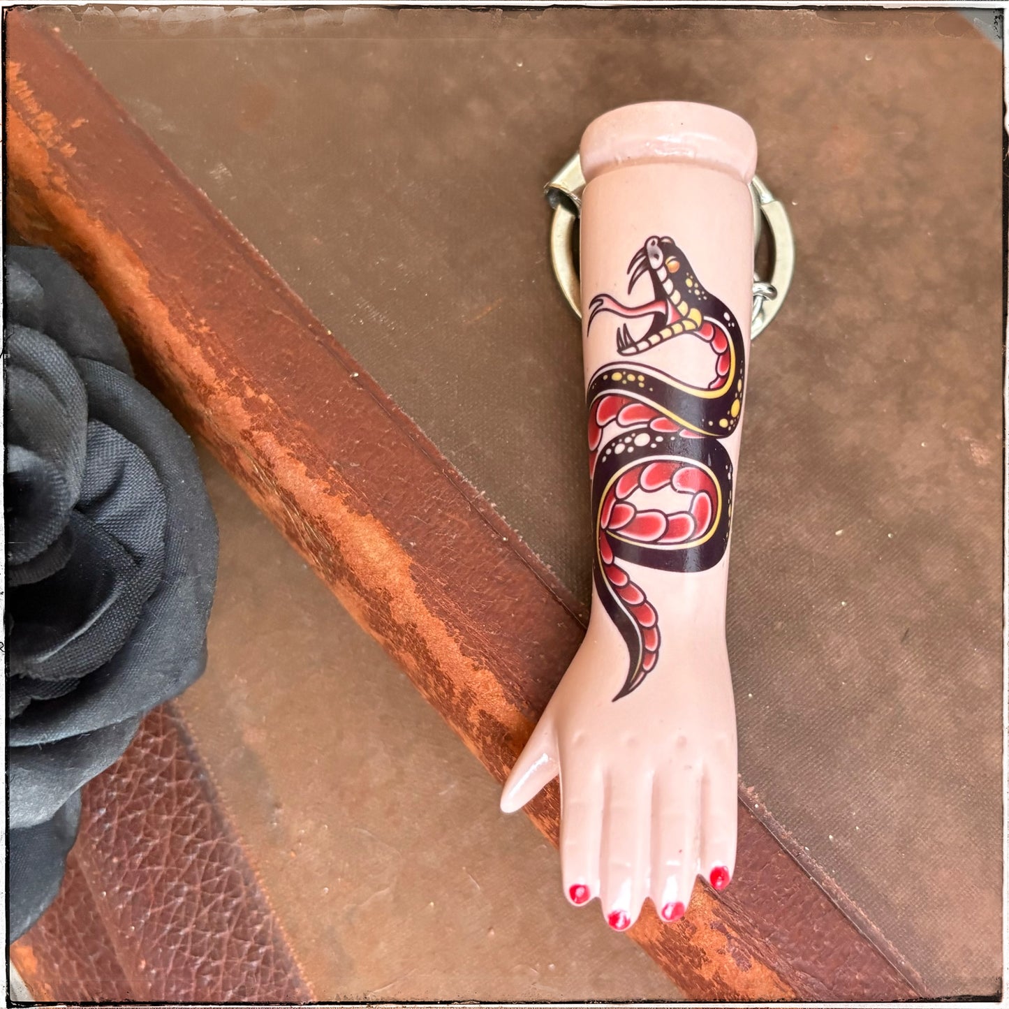 Doll Arm Key Ring - Snake