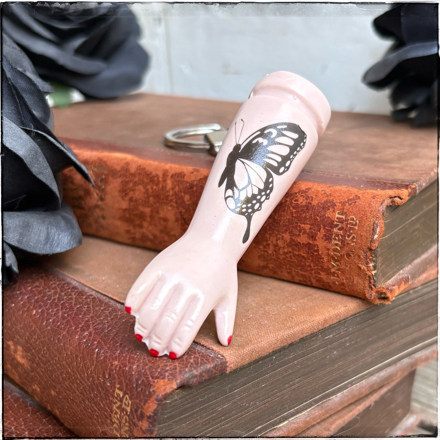 Doll Arm Key Ring - Butterfly