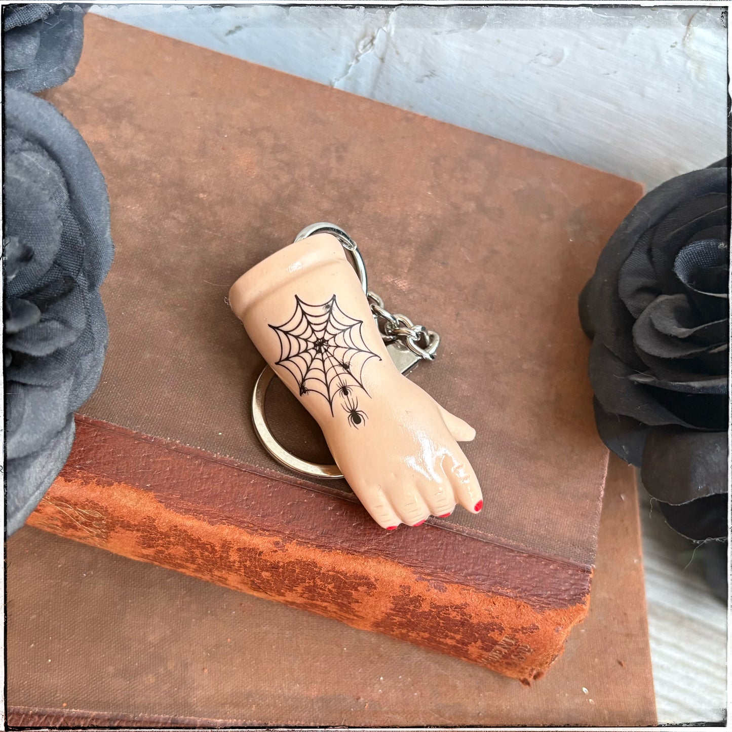 Doll Arm Key Ring - Spiderweb