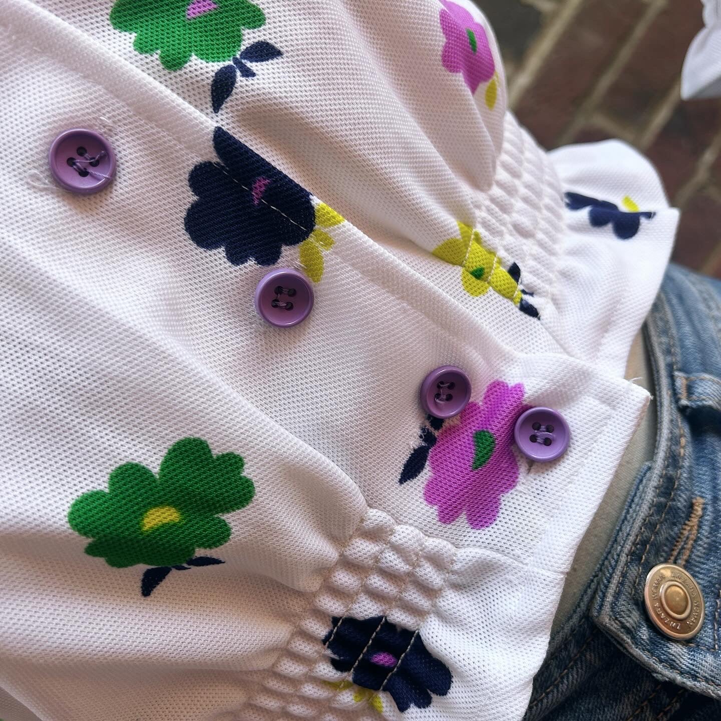 Vintage 70s Cropped Floral Blouse