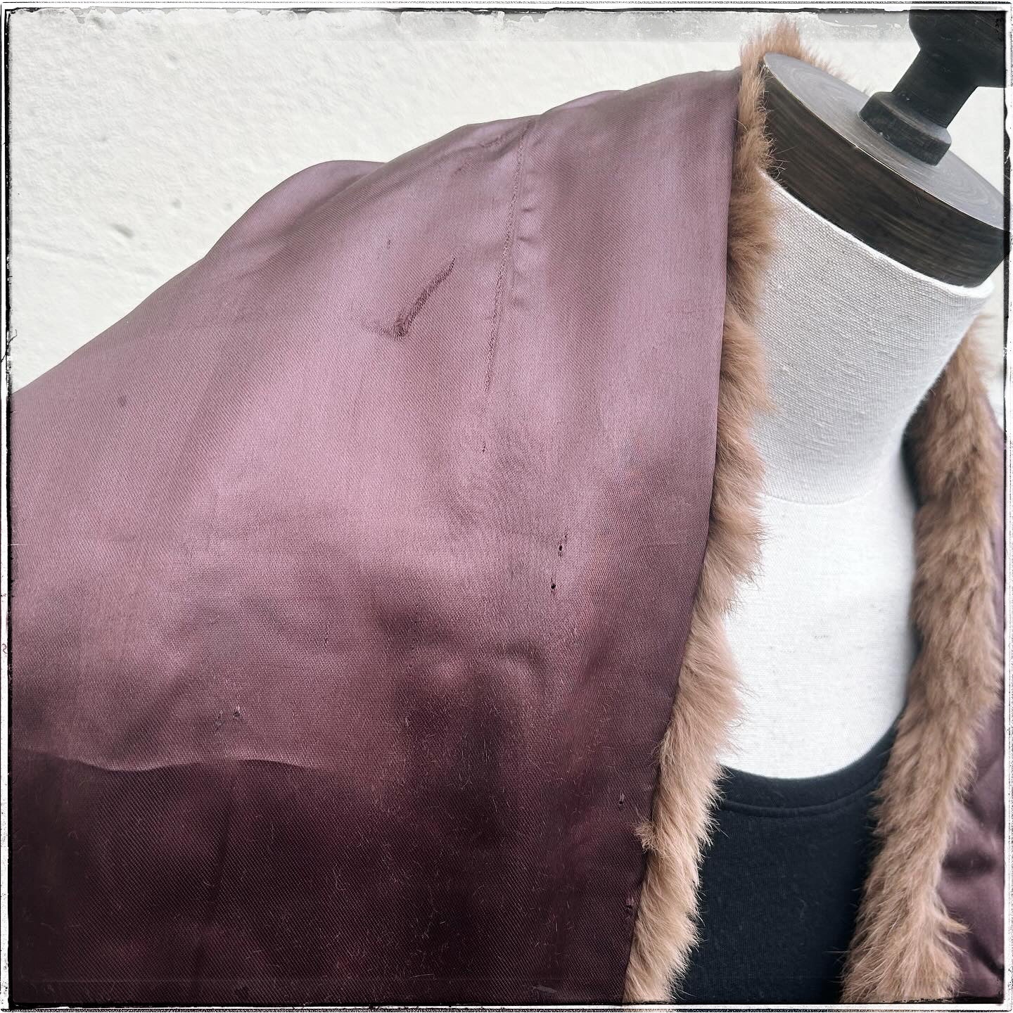 Vintage Large Brown Real Fur Stole