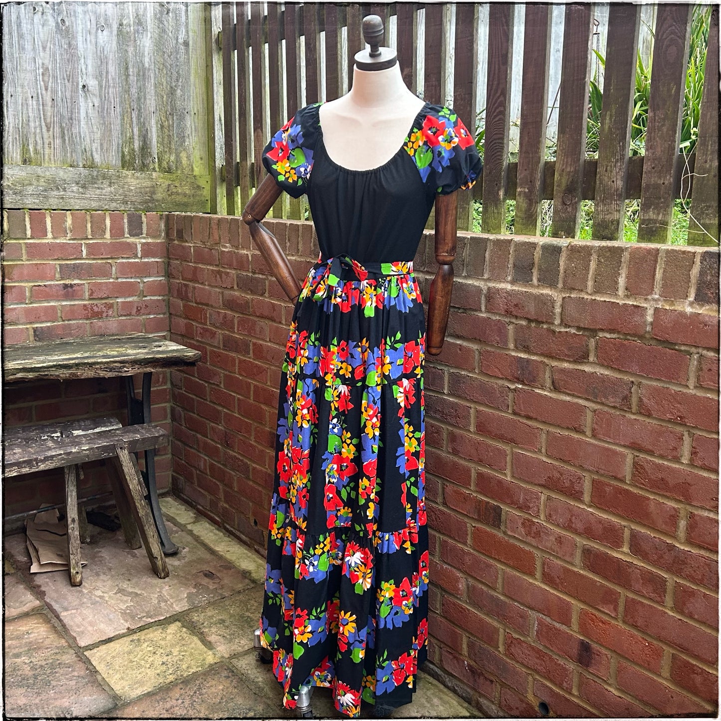 Vintage 70s Samuel Sherman Maxi Dress