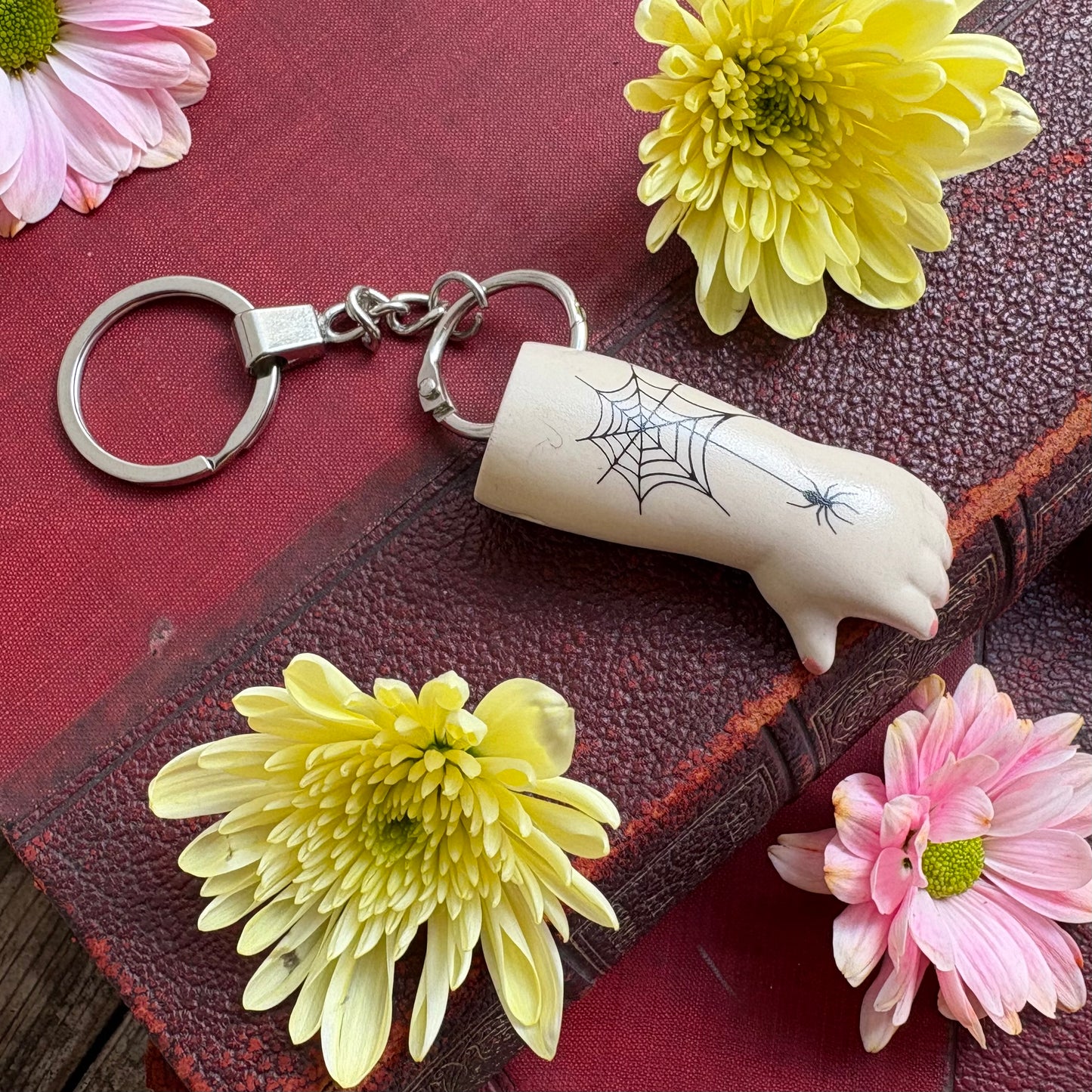Doll Arm Key Ring - Spiderweb