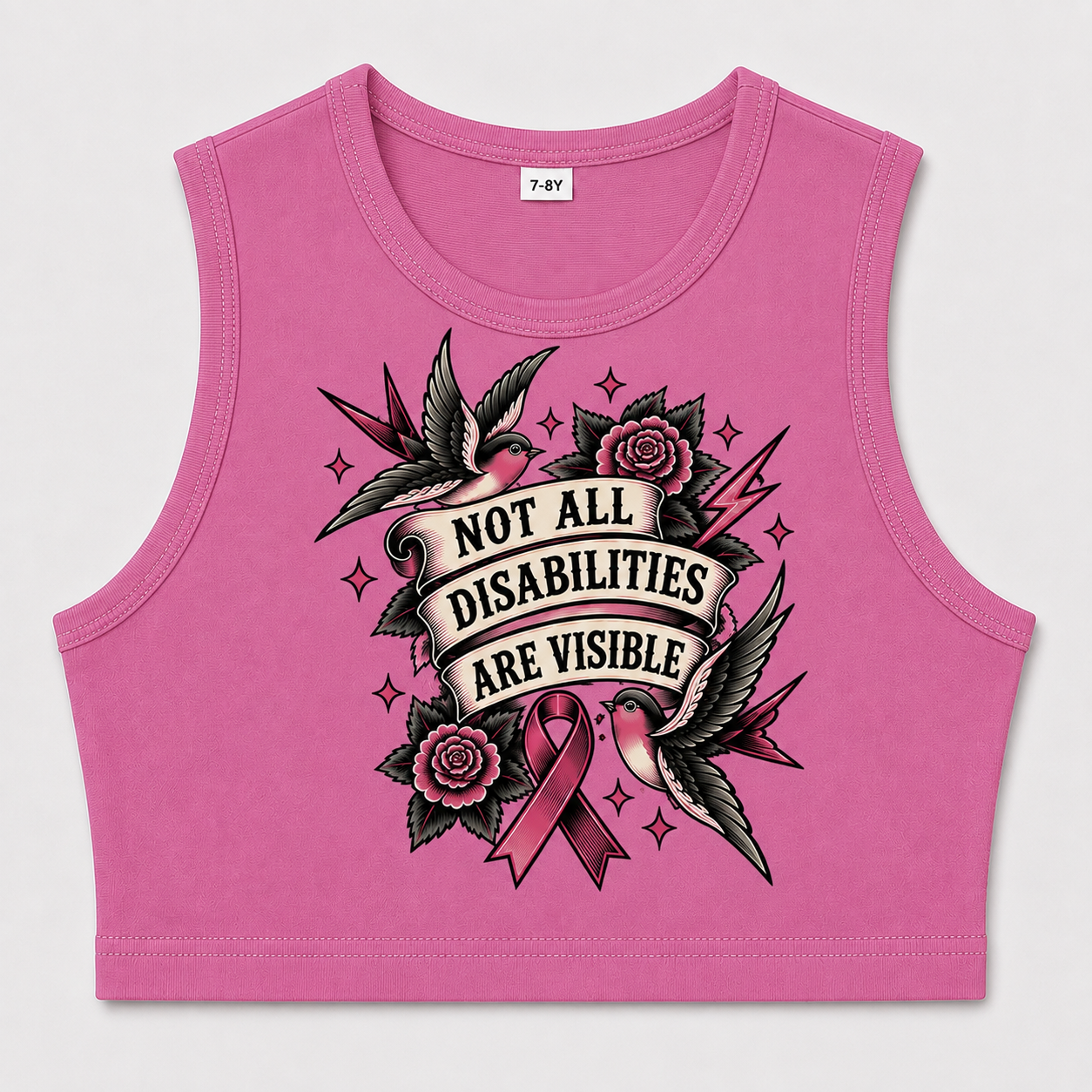 Pink Vest - Not All Disabilities